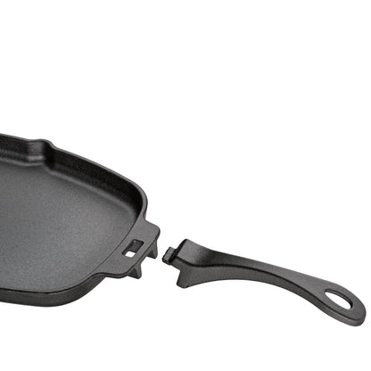 Servierpfanne oval mit abnehmbarem Griff