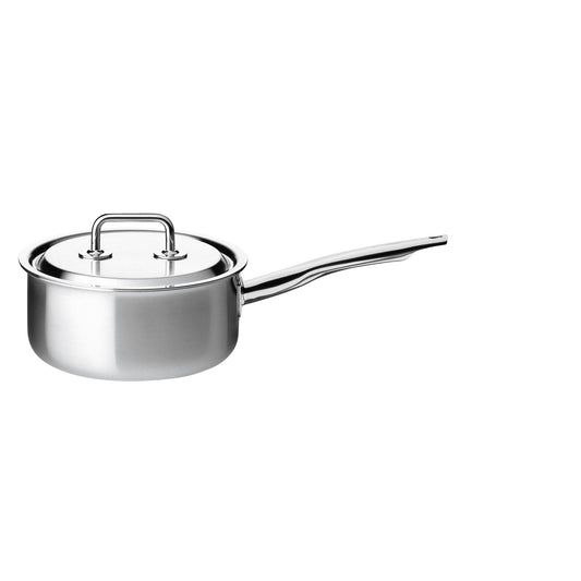 Stielkasserolle nieder mit Deckel 18 cm
