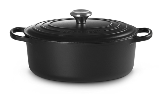 LE CREUSET  Signature Bräter oval 40cm Schwarz matt