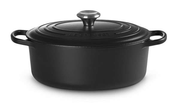 LE CREUSET  Signature Bräter oval 40cm Schwarz matt