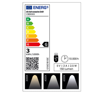 LED-Tischlampe SOLE weiß