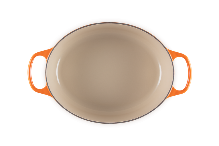 LE CREUSET  Signature Bräter oval 40cm Ofenrot