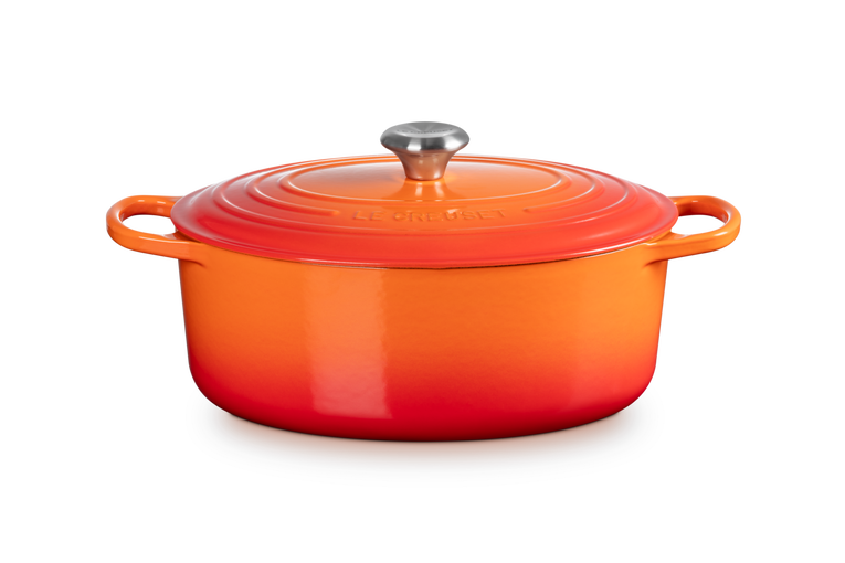 LE CREUSET  Signature Bräter oval 40cm Ofenrot