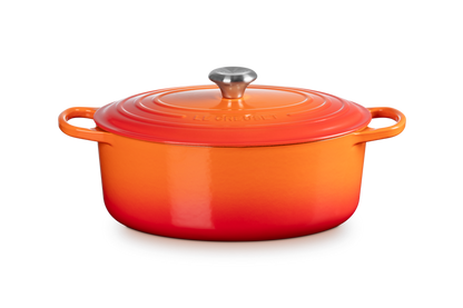LE CREUSET  Signature Bräter oval 40cm Ofenrot