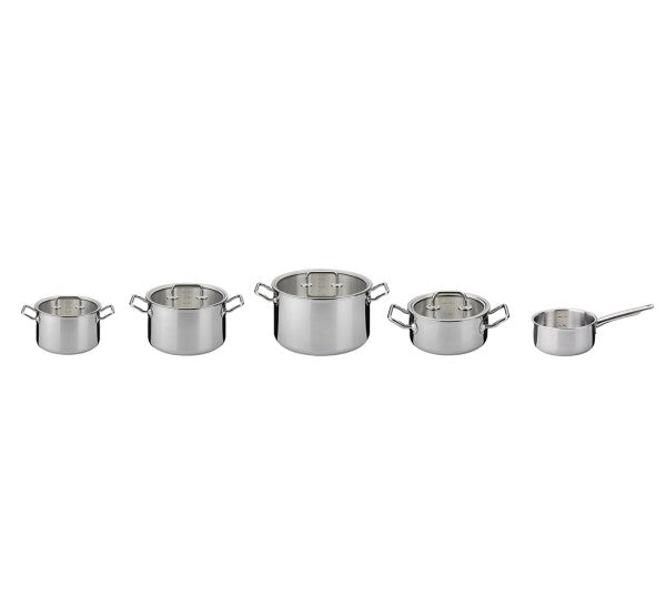 Topf-Set 5-teilig mit Glasdeckel