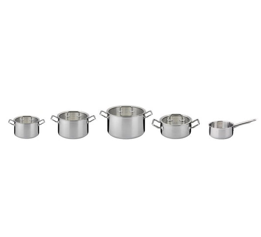 Topf-Set 5-teilig mit Glasdeckel