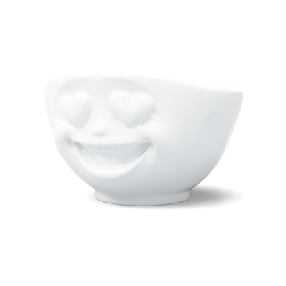 Schmunzel Schale Herzlich in weiß 500ml