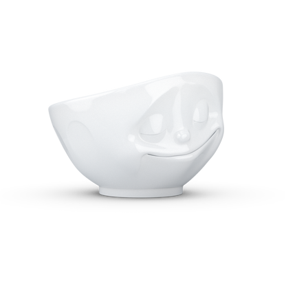 Schmunzel Schale glücklich in weiß 1000ml