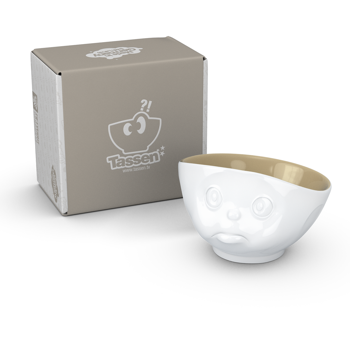 Schmunzel Schale schmollend innen Sand weiß 500ml