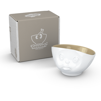 Schmunzel Schale schmollend innen Sand weiß 500ml