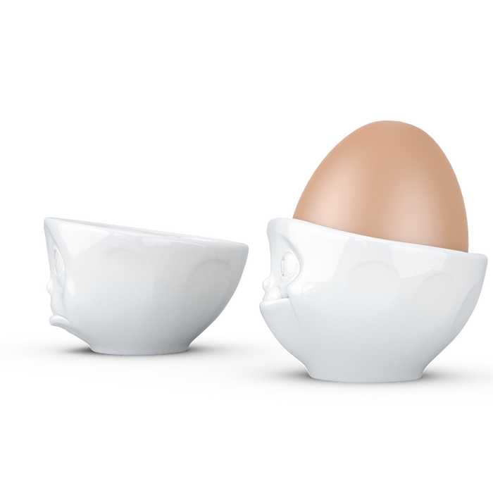 Schmunzel Eierbecher-Sets och Bitte - Lecker in weiß - Ansicht 2