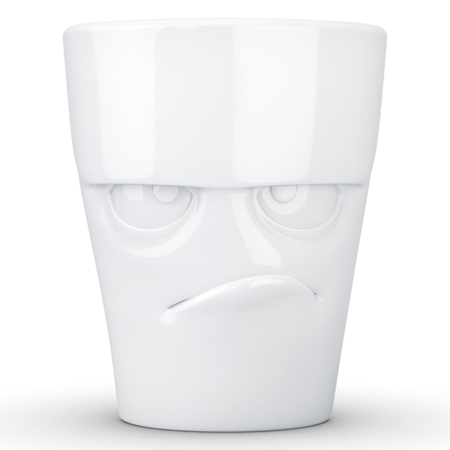 Schmunzel Henkelbecher grummelig in weiß 350ml