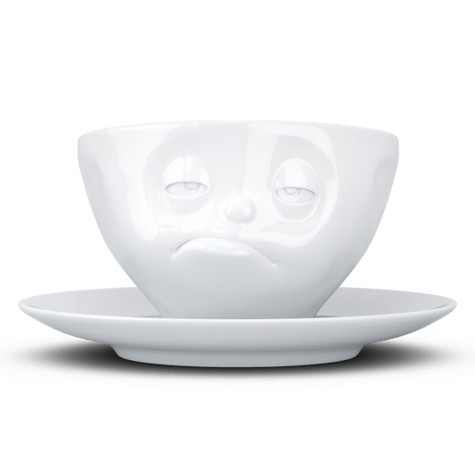 Schmunzel Kaffee Tasse verpennt in weiß 200ml