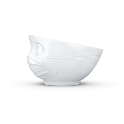 Schmunzel Schale Zuversicht in weiß 500ml