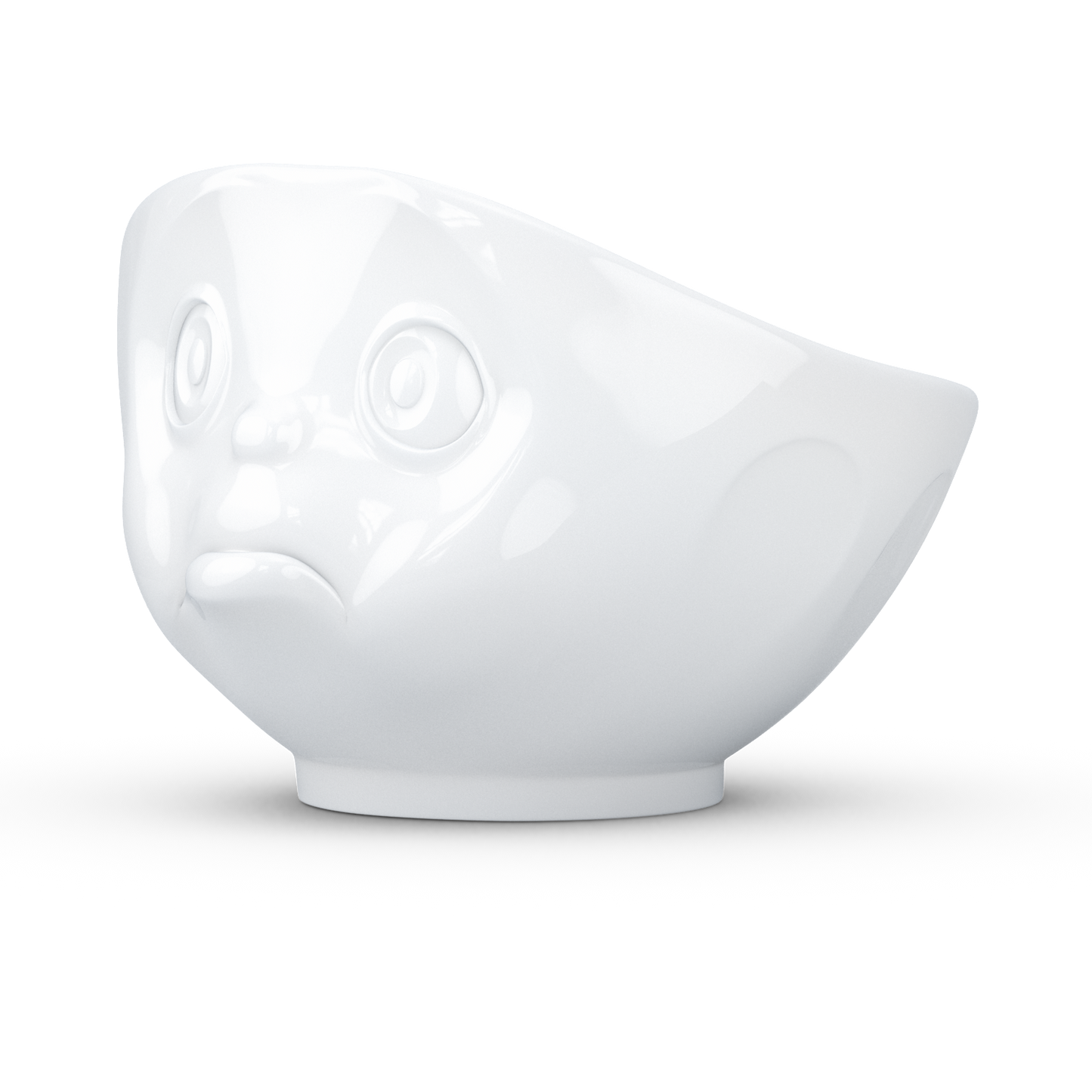 Schmunzel Schale schmollend in weiß 500ml
