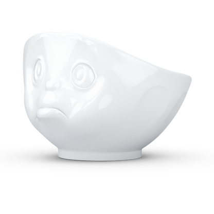 Schmunzel Schale schmollend in weiß 500ml