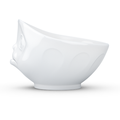 Schmunzel Schale schmollend in weiß 500ml