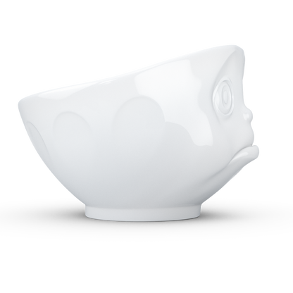 Schmunzel Schale schmollend in weiß 500ml