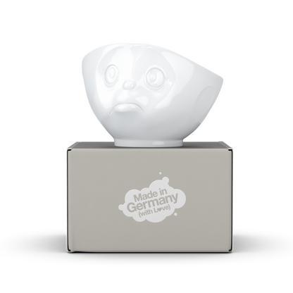 Schmunzel Schale schmollend in weiß 500ml