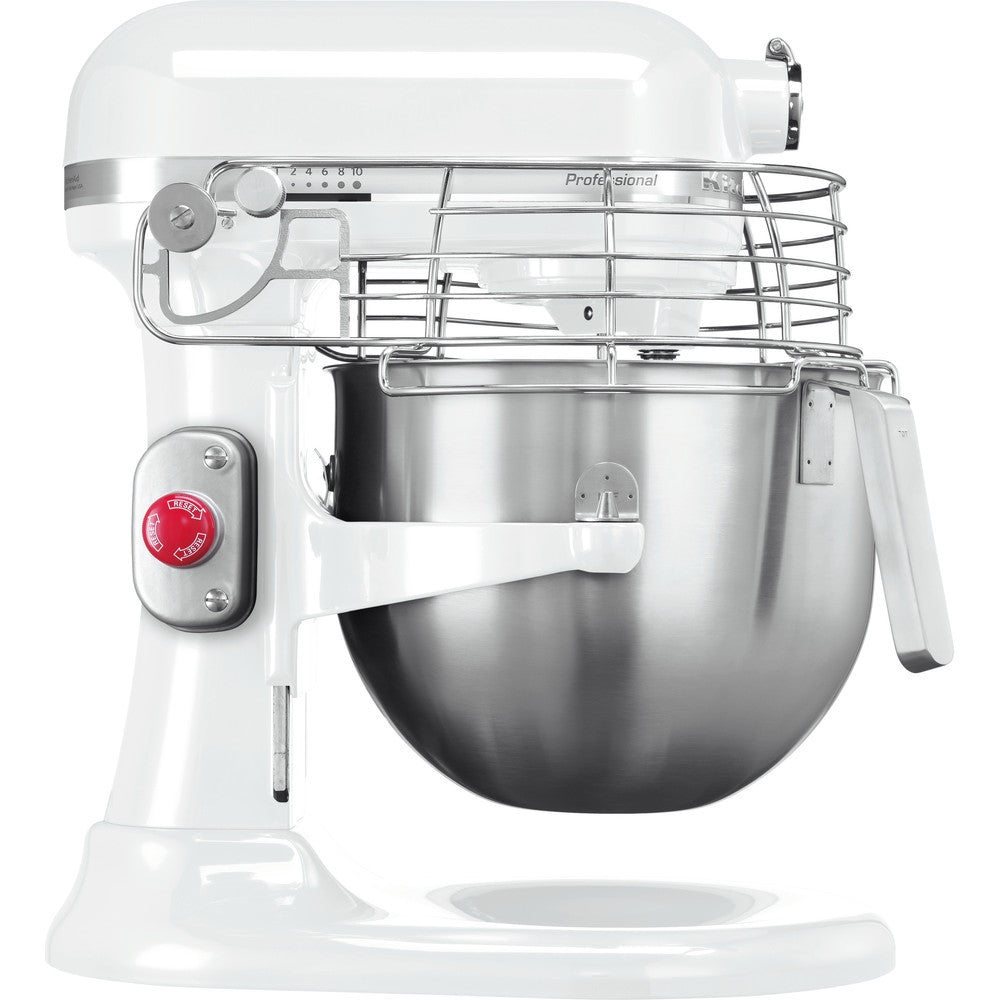 KitchenAid 6,9 L PROFESSIONAL Küchenmaschine  mit Schüsselheber 5KSM7990XEWH Weiss