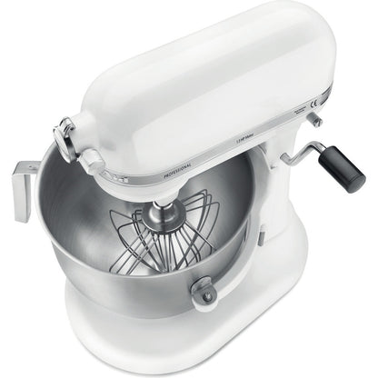 KitchenAid 6,9 L PROFESSIONAL Küchenmaschine  mit Schüsselheber 5KSM7990XEWH Weiss