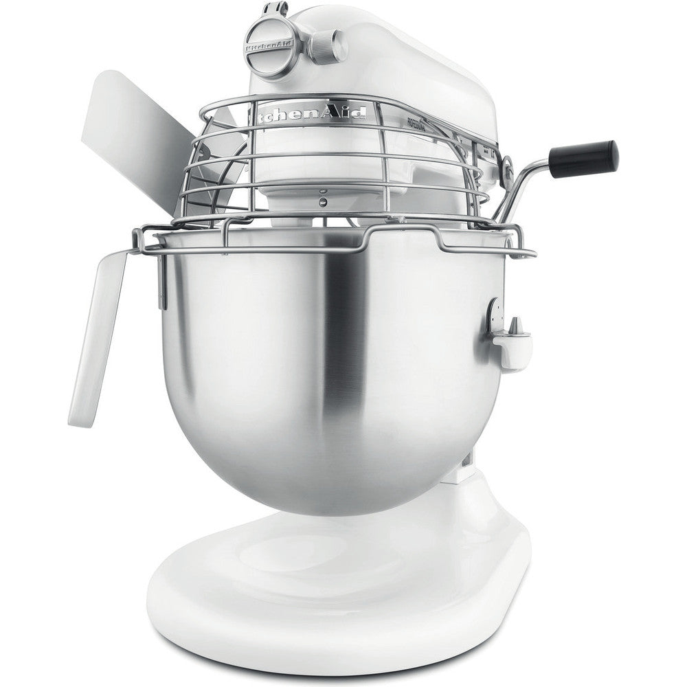 KitchenAid 6,9 L PROFESSIONAL Küchenmaschine  mit Schüsselheber 5KSM7990XEWH Weiss