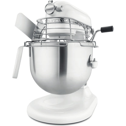 KitchenAid 6,9 L PROFESSIONAL Küchenmaschine  mit Schüsselheber 5KSM7990XEWH Weiss