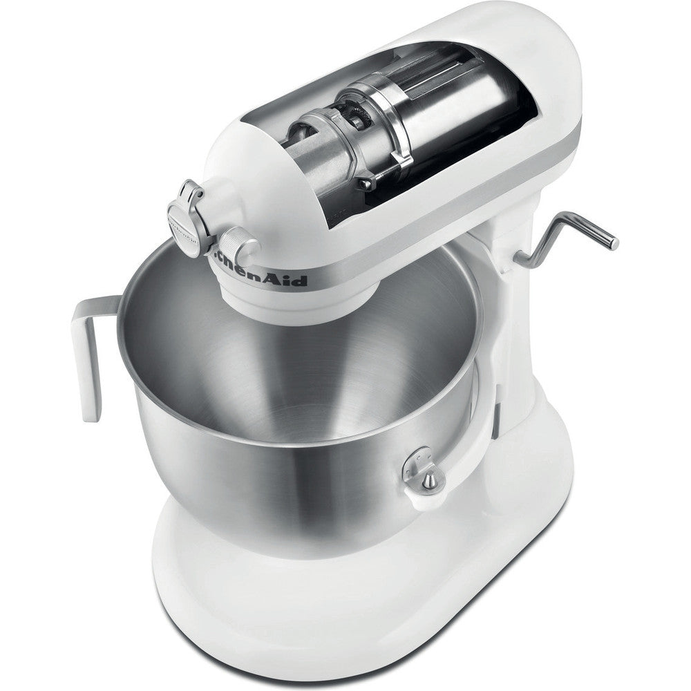 KitchenAid 6,9 L PROFESSIONAL Küchenmaschine  mit Schüsselheber 5KSM7990XEWH Weiss