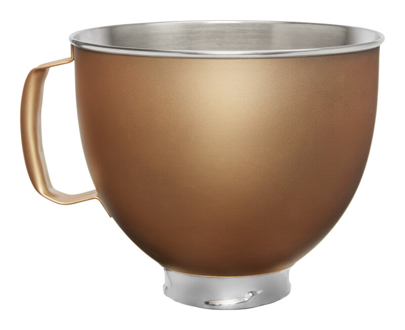 KitchenAid Zubehör Gold Metallschüssel 4,8L mit Griff (5KSM5SSBVG)