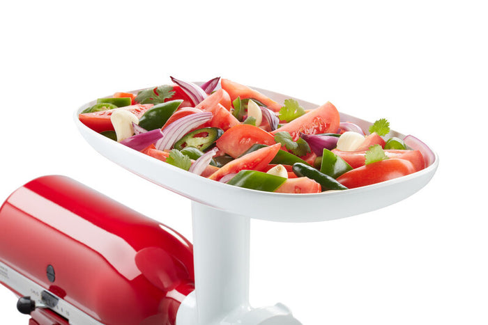 Optionales Zubehör für KitchenAid Küchenmaschinen Einfüll-Tablett 5KSMFT für Fleischwolf 5KSMFGA - Ansicht 2