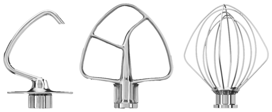 KitchenAid Rührwerkzeuge in Edelstahl 5KSM5TH3PSS - 3-teiliges Set
