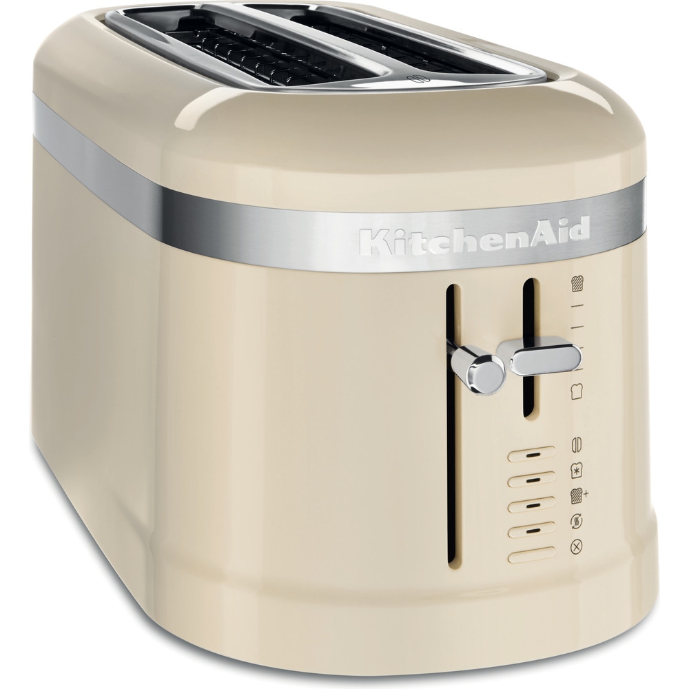 KitchenAid Design 4-Scheiben Langschlitze-Toaster 5KMT5115EAC creme